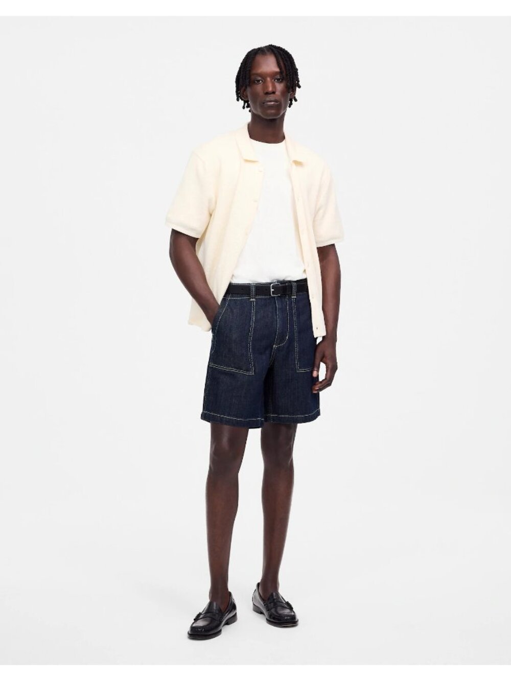Madewell Patch Pocket Shorts In Summer Denim Size W34